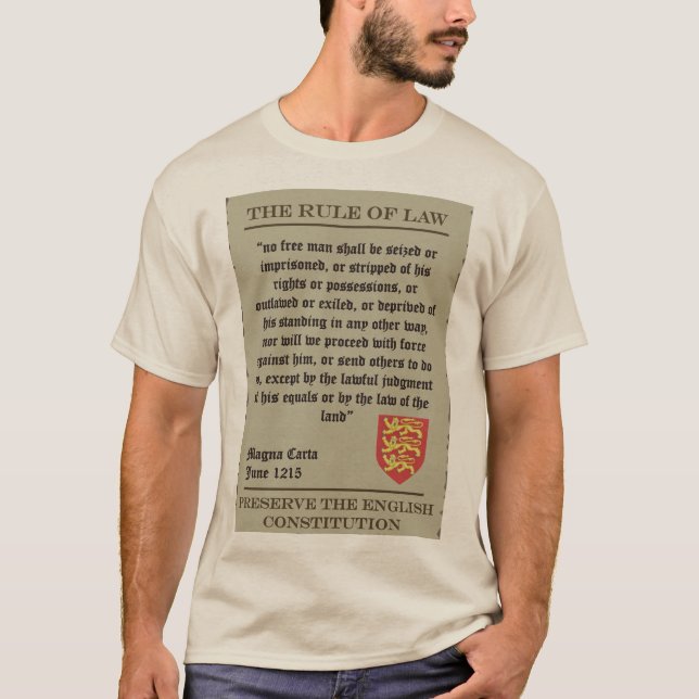 Camiseta Magna Carta - Preservar a Constituição (Frente)