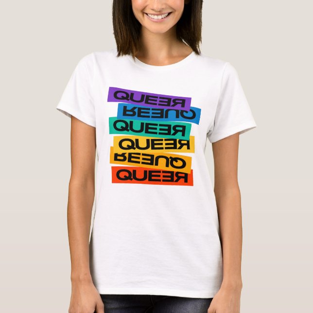 Camiseta Magnet Do Carro. LGBT+Orgulho. Queer. (Frente)