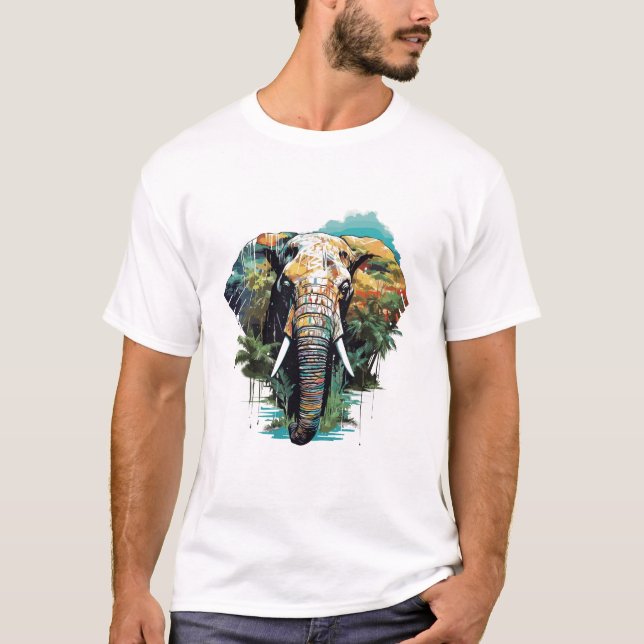 Camiseta Magnética da Bela Beleza do Mundo da Vida Selvagem (Frente)