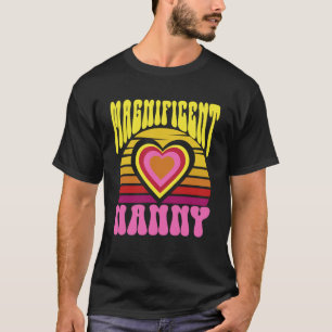 Camiseta Magnífica babá, corações do sol, lindos, dia das m
