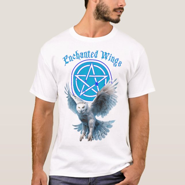Camiseta Magnífico Coruja de Neve Encantada (Frente)