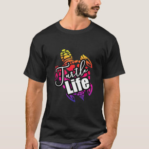 Camiseta Magnífico Design da Praia do Mar da Turtle