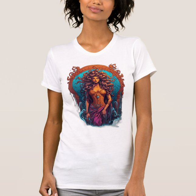 Camiseta Magnífico design Medusa. (Frente)