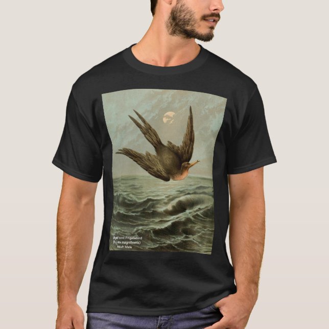 Camiseta Magnífico Frigatebird, Design Variação # 2 (Frente)