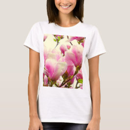 Camiseta Magnolia Flores Flores Florais Blossom Botânico Ch