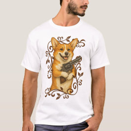 Camiseta Magnum Corgi I - Scroll Border