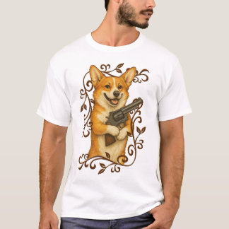 Camiseta Magnum Corgi I - Scroll Border
