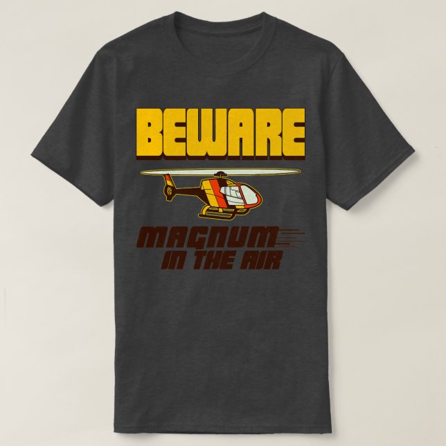 CAMISETA MAGNUM DO BEWARE NO AR (Frente do Design)