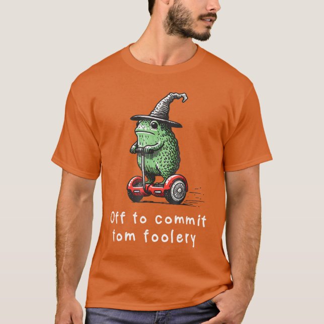 Camiseta Mago Sapo Caprichoso Indo para a Tolice do Commito (Frente)