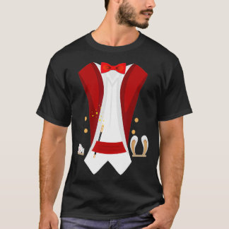 Camiseta Mago Tuxedo Magical Halloween Para A Sorte De Mági