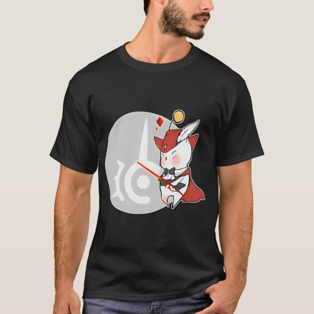 CAMISETA MAGO VERMELHO MOOGLE FFXIV (Frente)