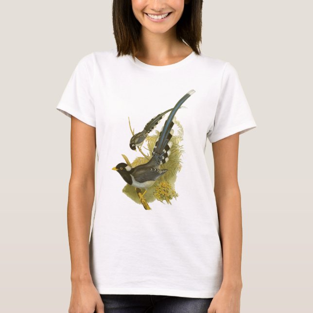 Camiseta Magpie azul Amarelo-faturado (Frente)