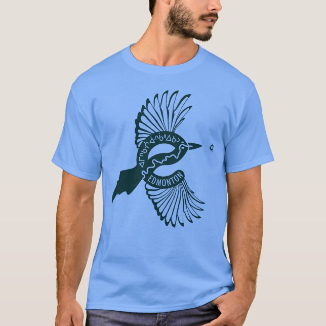 Camiseta Magpie Edmonton City Bird (Frente)