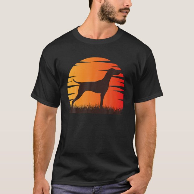 Camiseta Magyar Vizsla - Homem do Cão (Frente)