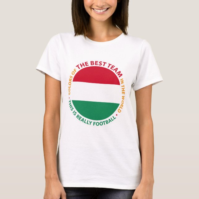 Camiseta Magyarország Hungary Art Shield (Frente)
