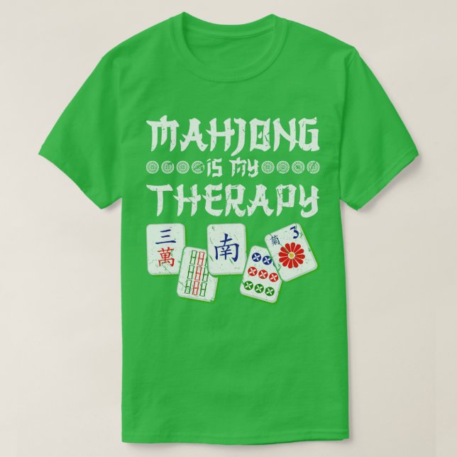 Camiseta Mah Jong Therapy Mahjong (Frente do Design)