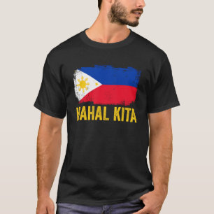 Camiseta Mahal Kita Philippine Flag Inglês Pinoy Pride Por