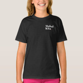 Camiseta Mahal Kita Pocket Impressão Dark Shirt