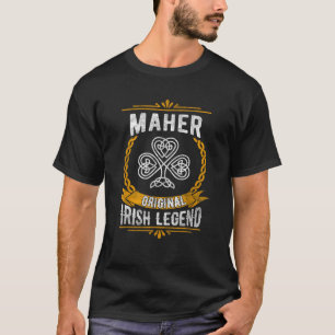 Camiseta Maher Irish Name Gift Vintage Ireland Family Surna