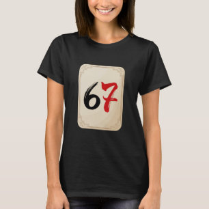 Camiseta Mahjong 6 e 7 Combinando 67 Mahjongs Fantasia de G