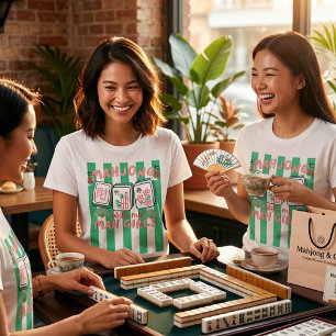 Camiseta Mahjong Com Minhas Garotas Mah, Mahjong Fofo