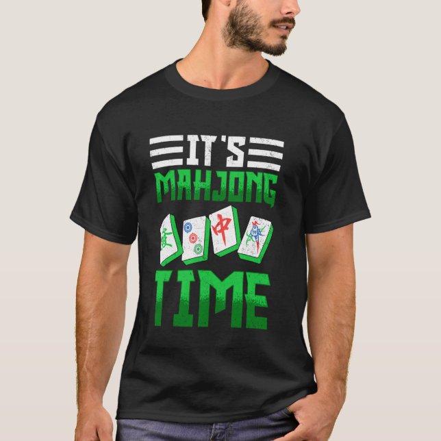 Camiseta Mahjong - É hora do Mahjong (Frente)