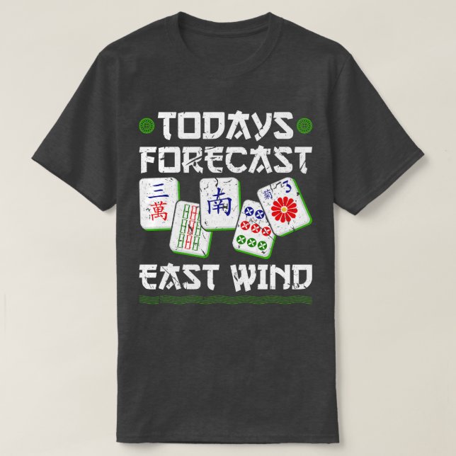 Camiseta Mahjong East Wind Mah Jongg (Frente do Design)