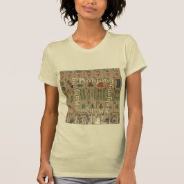 Camiseta Mahjong em azulejos (ajuste no. 1)