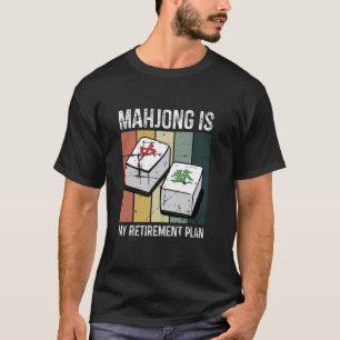 Camiseta Mahjong Funny Dizendo Lucky Mah-Jongg Jogador De J
