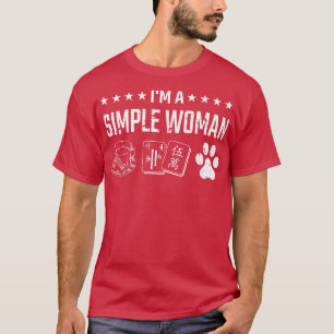 Camiseta Mahjong Game Coffee Dogs Mah Jong