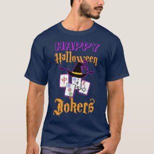 Camiseta Mahjong Happy Halloween Jokers Game Baseball