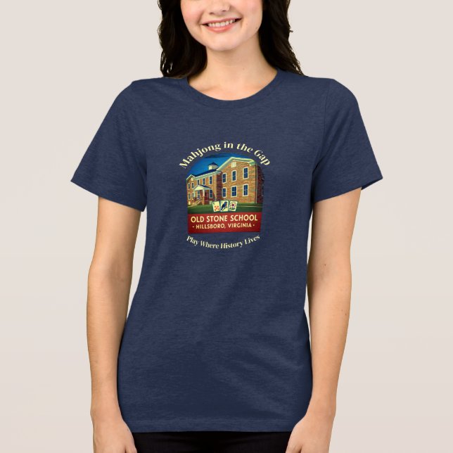 Camiseta Mahjong in the Gap - Tri-Blend Tshirt (Frente)