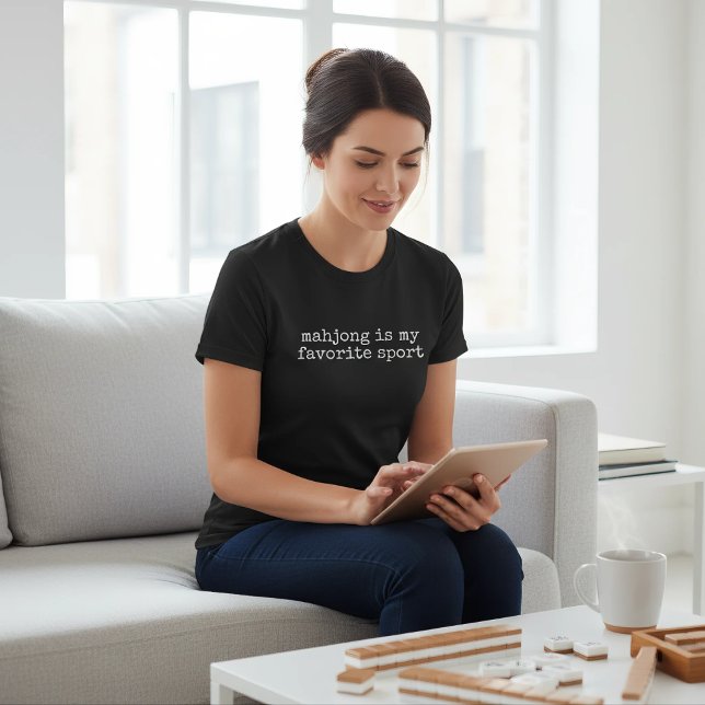 Camiseta Mahjong Is My Favorite Sport Funny (Criador carregado)