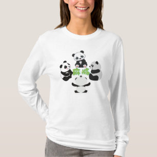 Camiseta Mahjong Panda Cute Funny