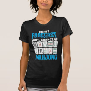 Camiseta Mahjong Previsão Mah Jong Boardgame Lover