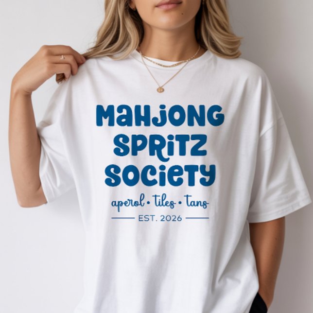 Camiseta Mahjong Spritz Society Cocktail (Criador carregado)
