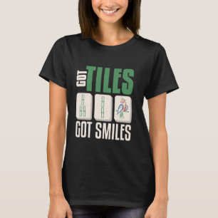 Camiseta Mahjong Tem Peças Tem Sorrisos Design Mahjong