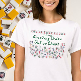 Camiseta MahJongg Criando Ordem fora do Caos