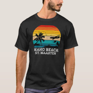 Camiseta Maho Beach Caribe Island Of Rua Maarten
