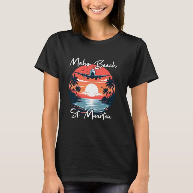 Camiseta Maho Beach Rua Maarten (Frente)