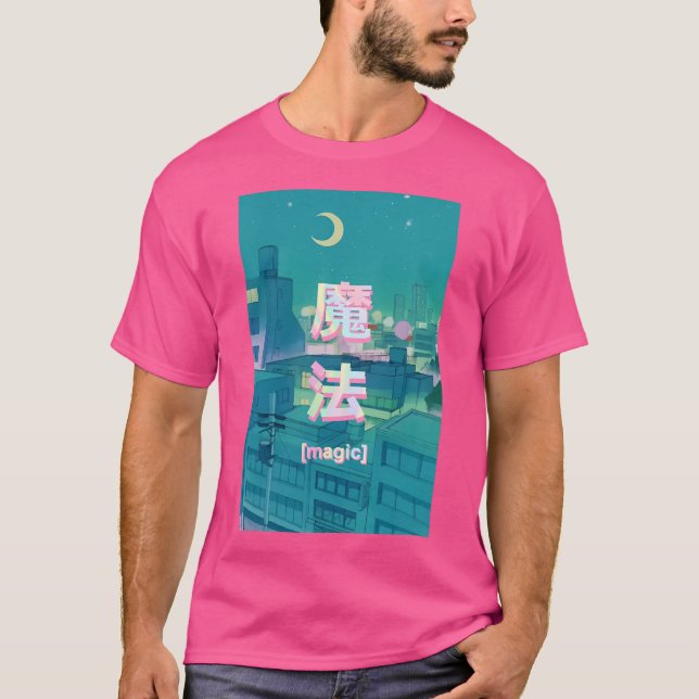 Camiseta Mahou Night Anime Sky (Frente)