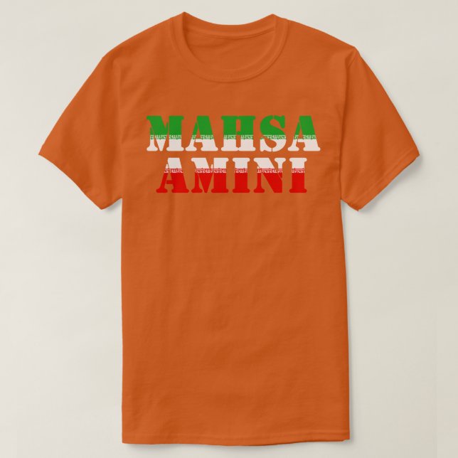 Camiseta Mahsa Amini 5 (Frente do Design)