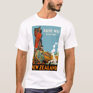 Camiseta MAI de Haere (boa vinda) a Nova Zelândia