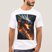 Maiestoso Dragão Entre Chamas Cósmicas