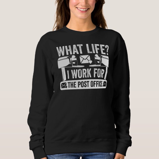 Camiseta Mail Carrier Postal Qual Vida Trabalho Para O Post (Frente)