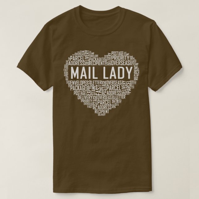 Camiseta Mail Lady Heart (Frente do Design)