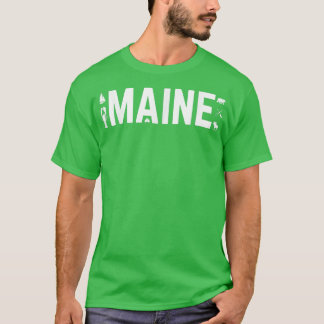Camiseta Maine ao ar livre Moose Lagosta Urso Kayaking Nave