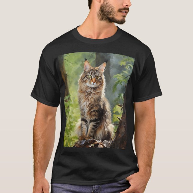 Camiseta Maine Coon cat (Frente)
