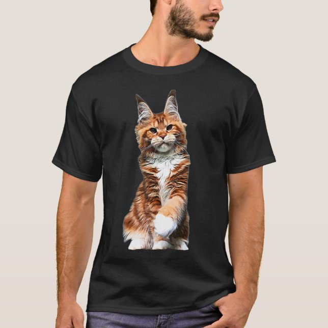 Camiseta Maine Coon Cat   (Frente)