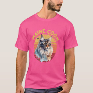 Camiseta Maine Coon Cat Amante gatos Maine Coon proprietári